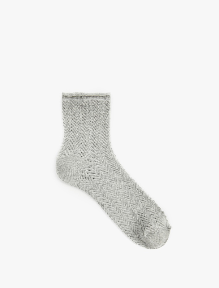 Kadın Pamuklu Dokulu Soket Çorap