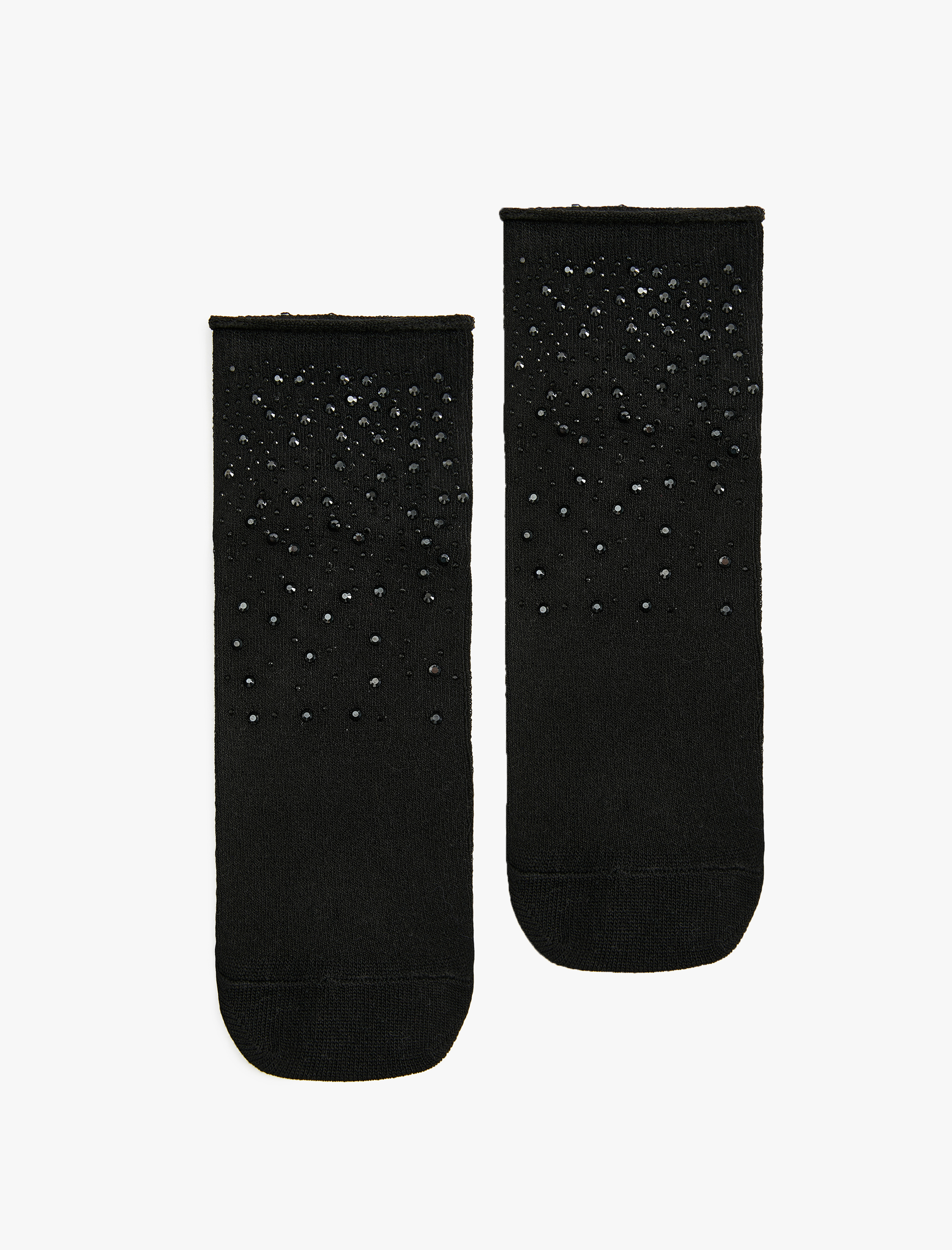  Kadın Viskon Taşlı Soket Çorap