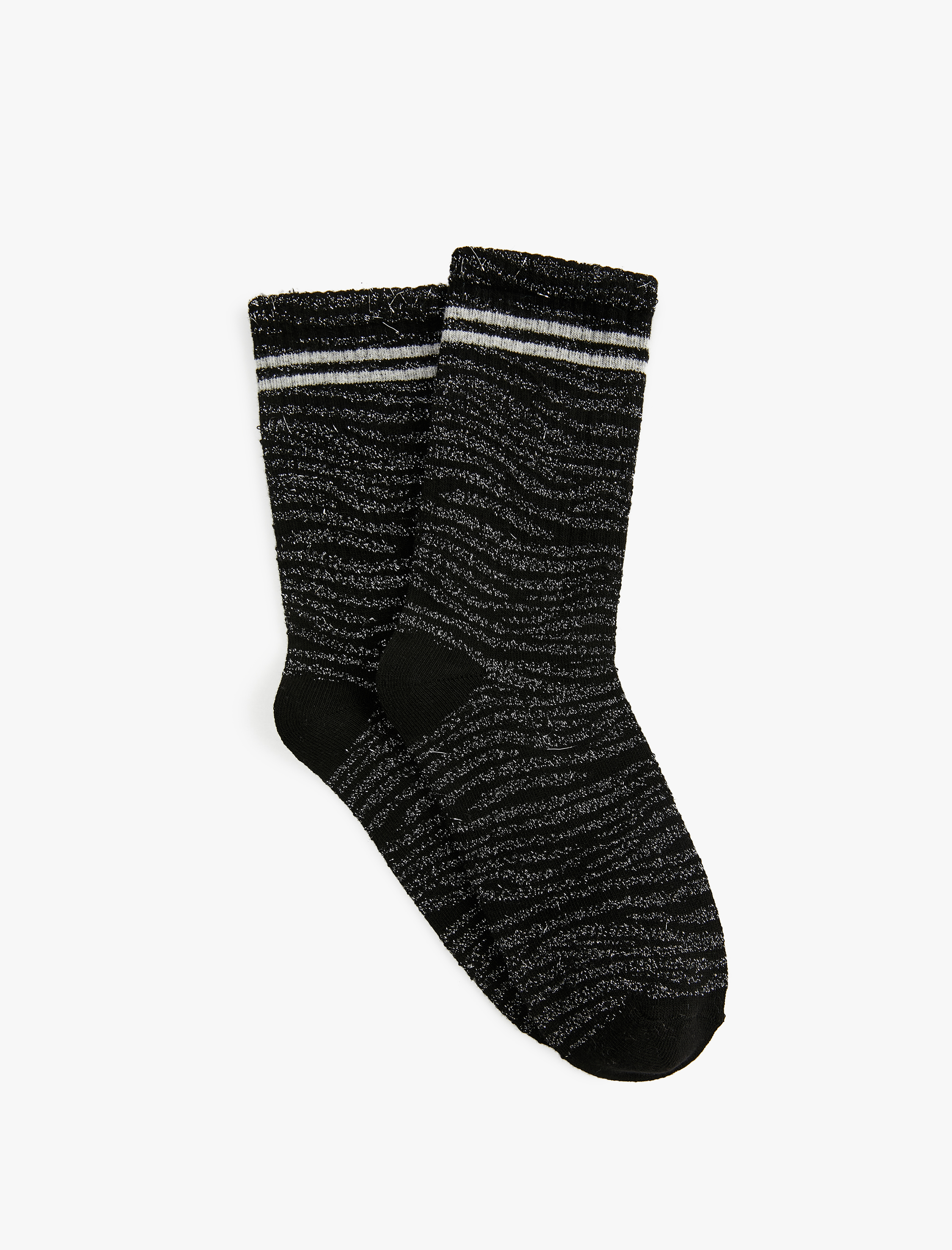 Kadın Çizgili Pamuklu Tenis Çorabı