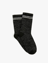 Çizgili Pamuklu Tenis Çorabı