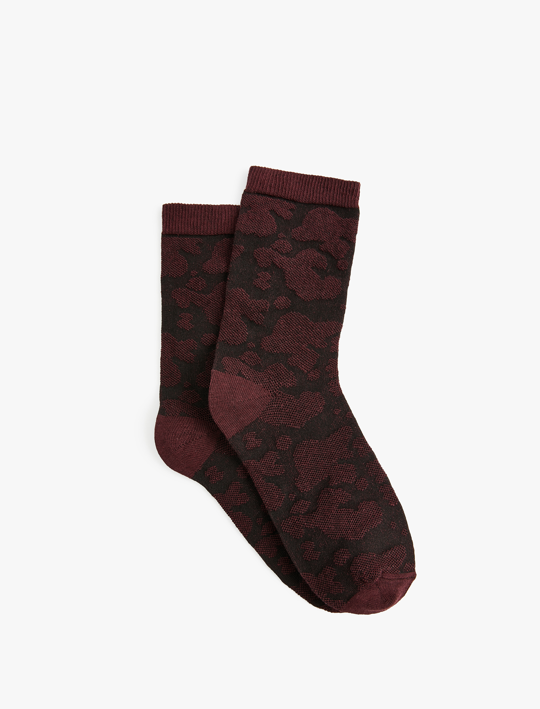  Kadın Pamuklu Dokulu Soket Çorap