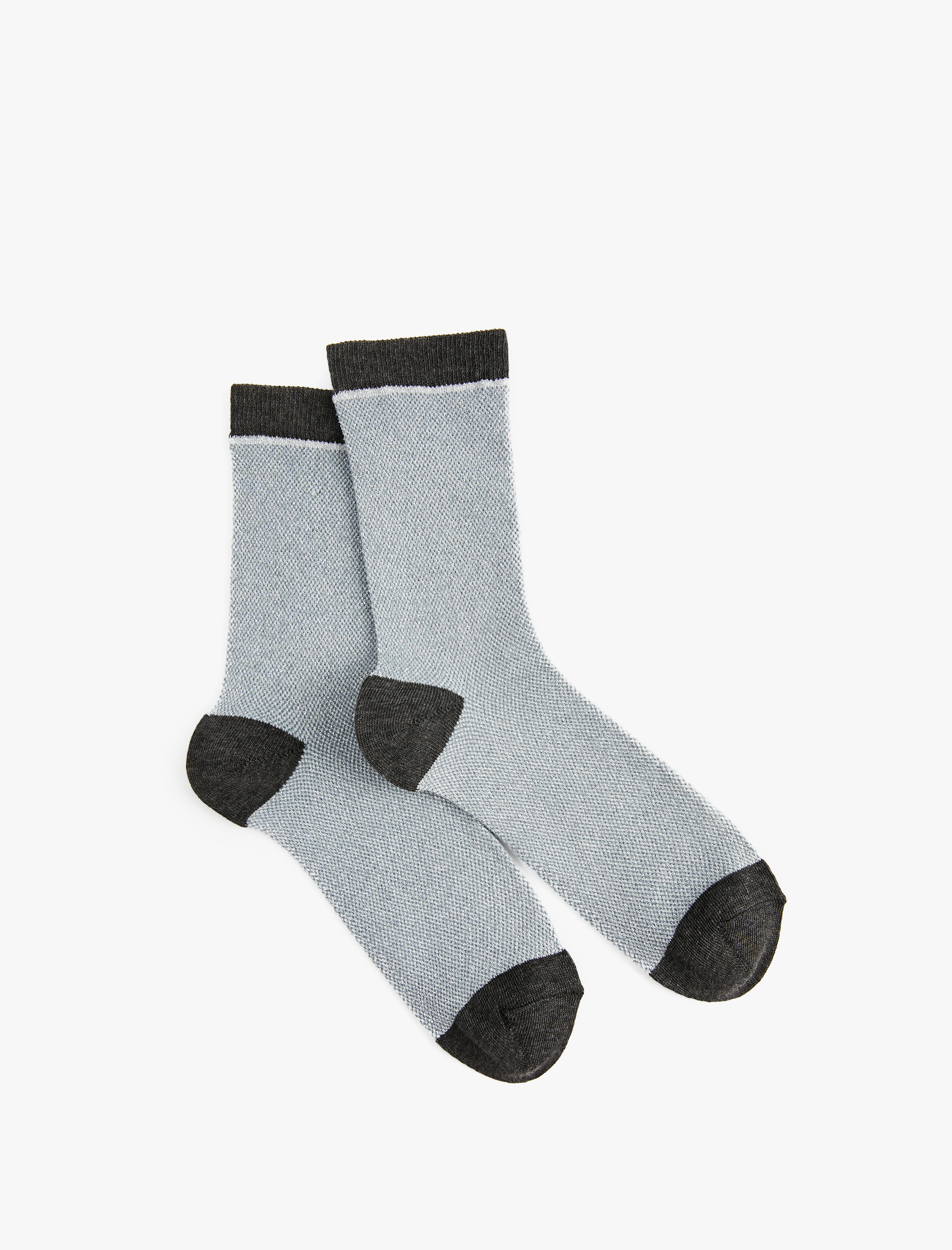  Kadın Renk Bloklu Soket Çorap