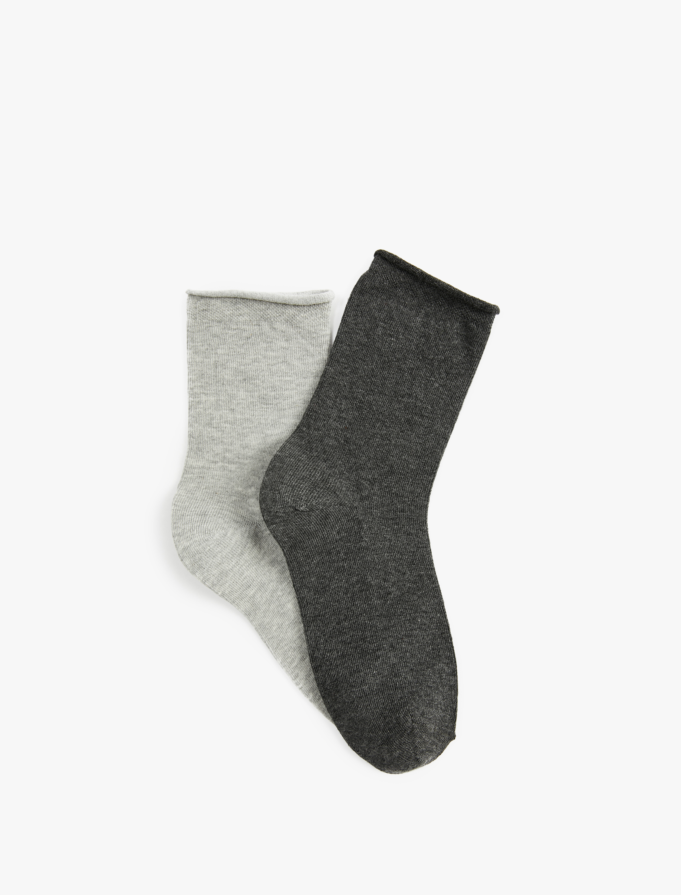  Kadın 2'li Pamuklu Soket Çorap Seti