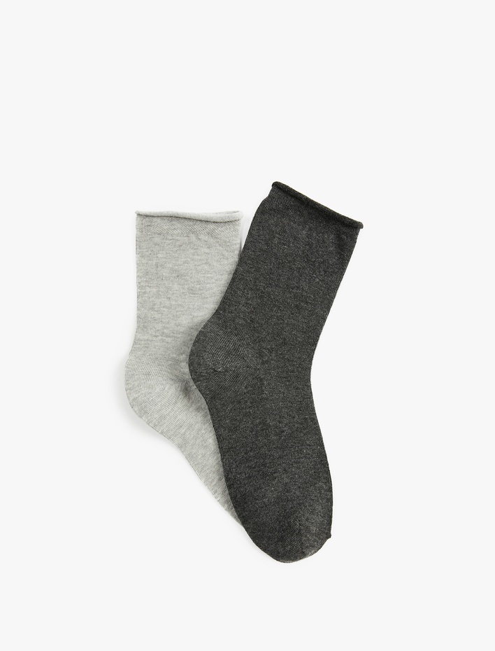 Kadın 2'li Pamuklu Soket Çorap Seti