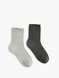 2'li Pamuklu Soket Çorap Seti