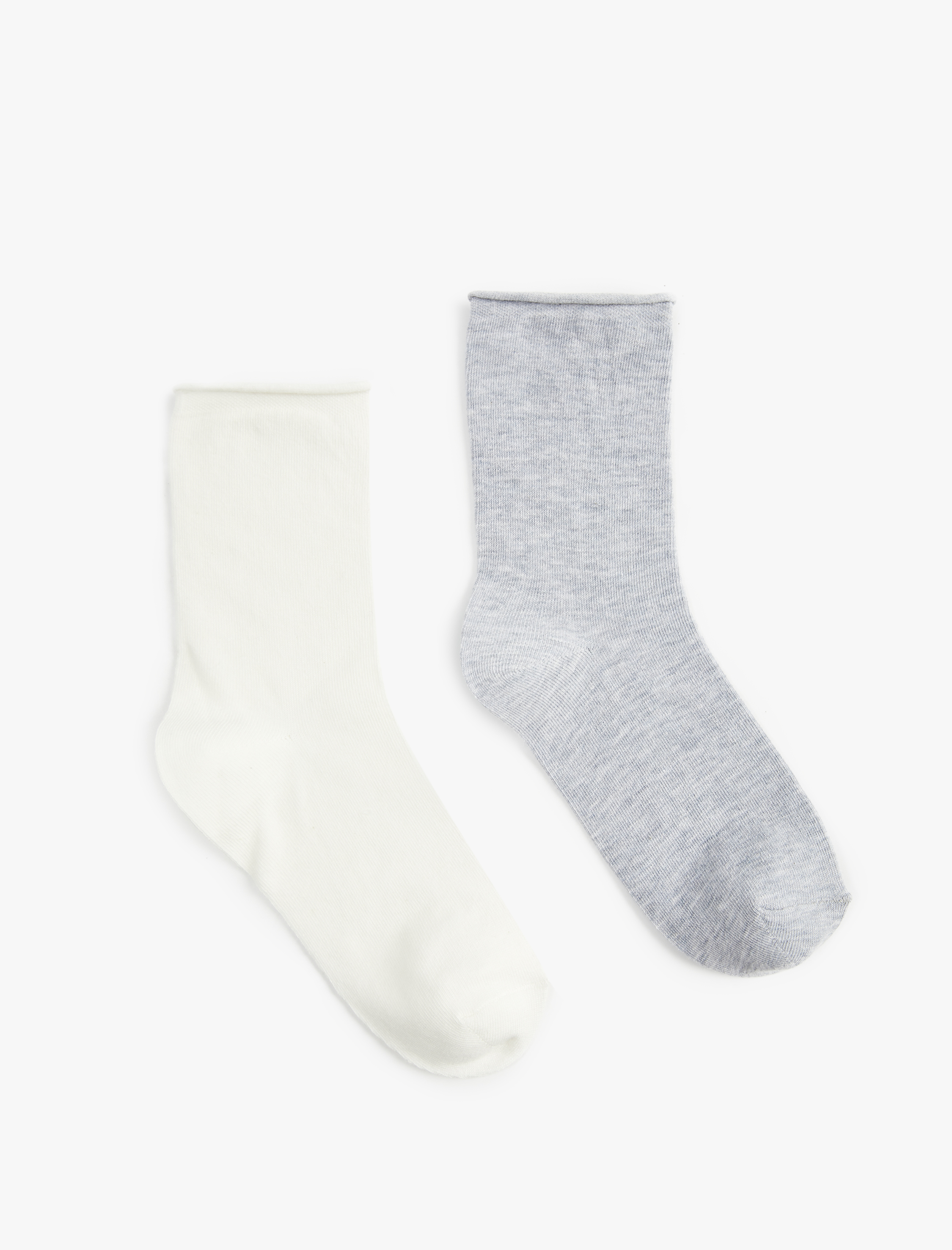  Kadın 2'li Pamuklu Soket Çorap Seti