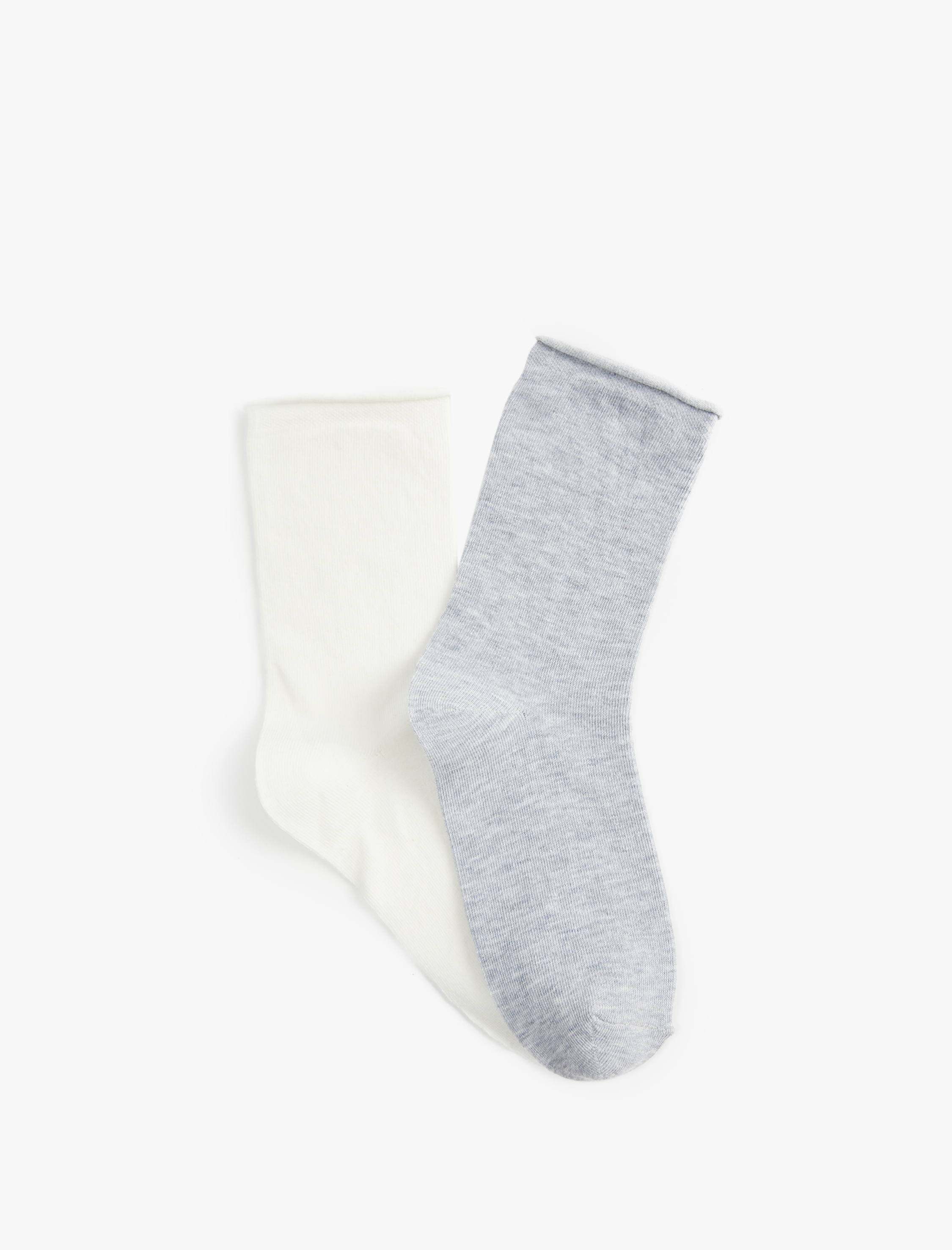  Kadın 2'li Pamuklu Soket Çorap Seti