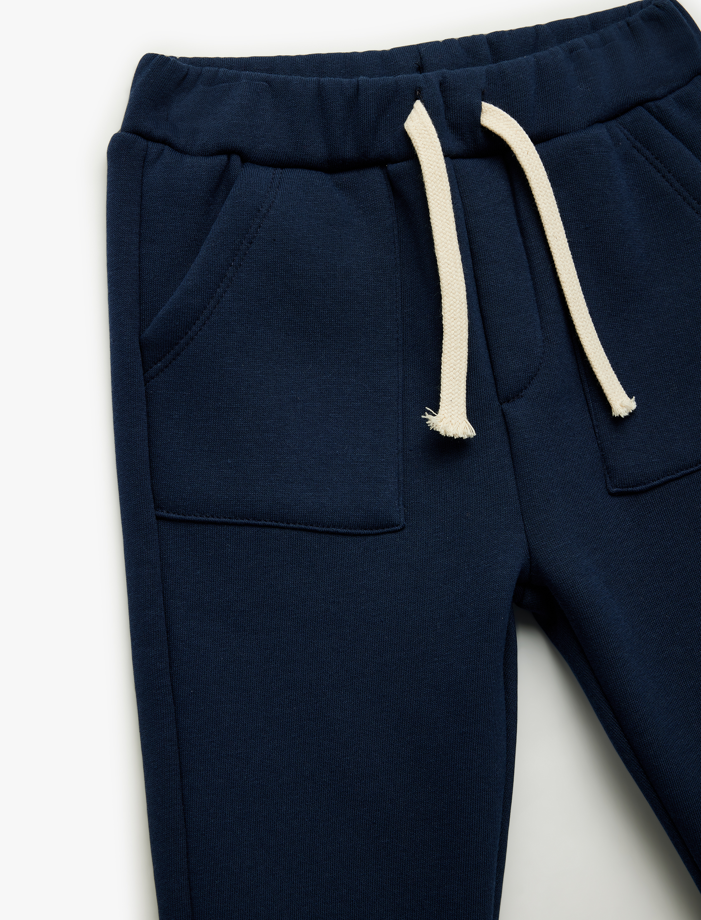  Erkek Bebek Beli Bağcıklı Cep Detaylı Jogger Eşofman Altı