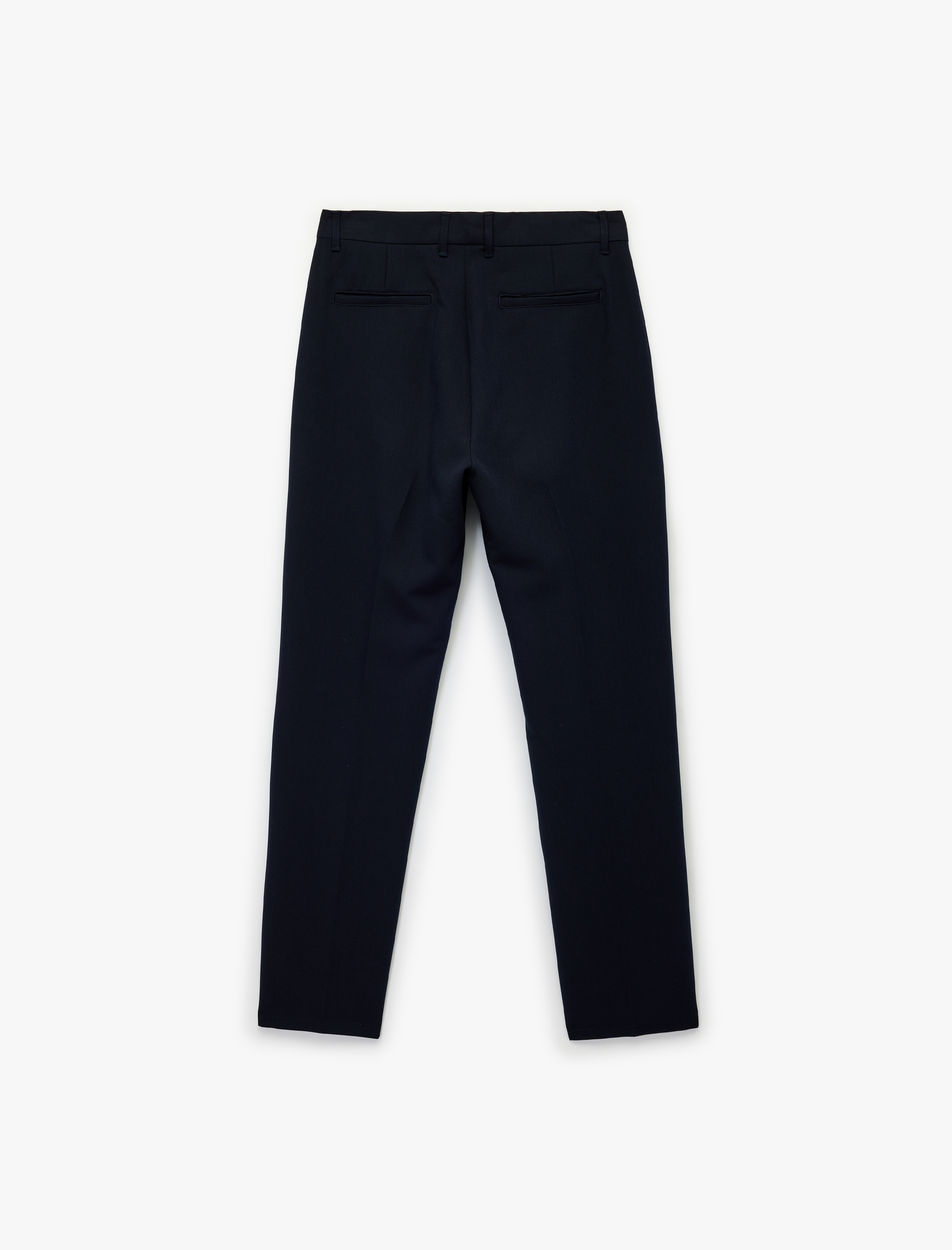   Regular Fit Viskon Karışımlı Düğmeli Kumaş Pantolon