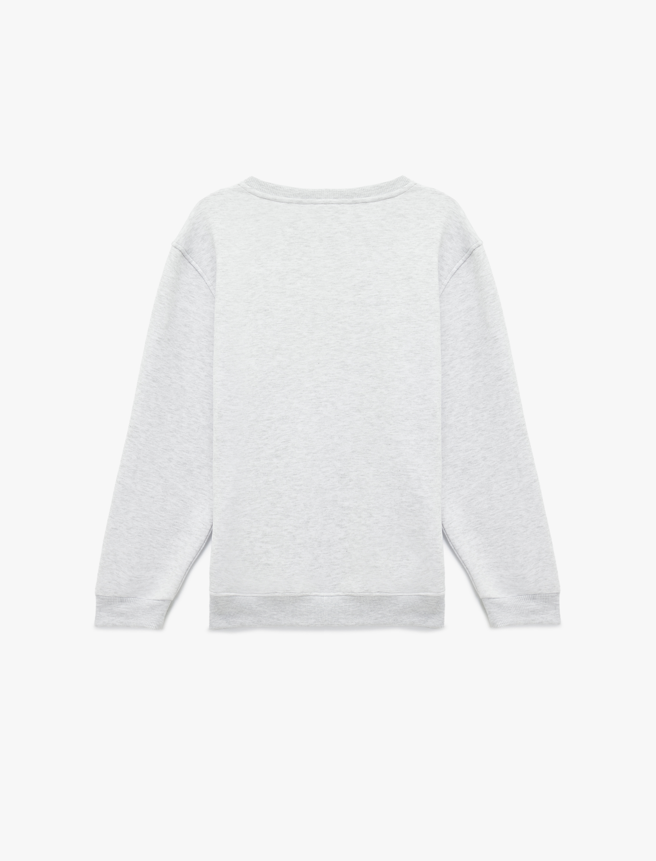 Uzun Kollu Bisiklet Yaka Lisanslı Snoopy Baskılı Sweatshirt