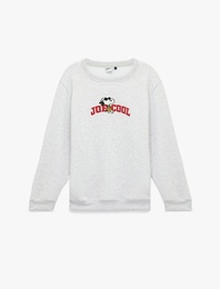 Uzun Kollu Bisiklet Yaka Lisanslı Snoopy Baskılı Sweatshirt