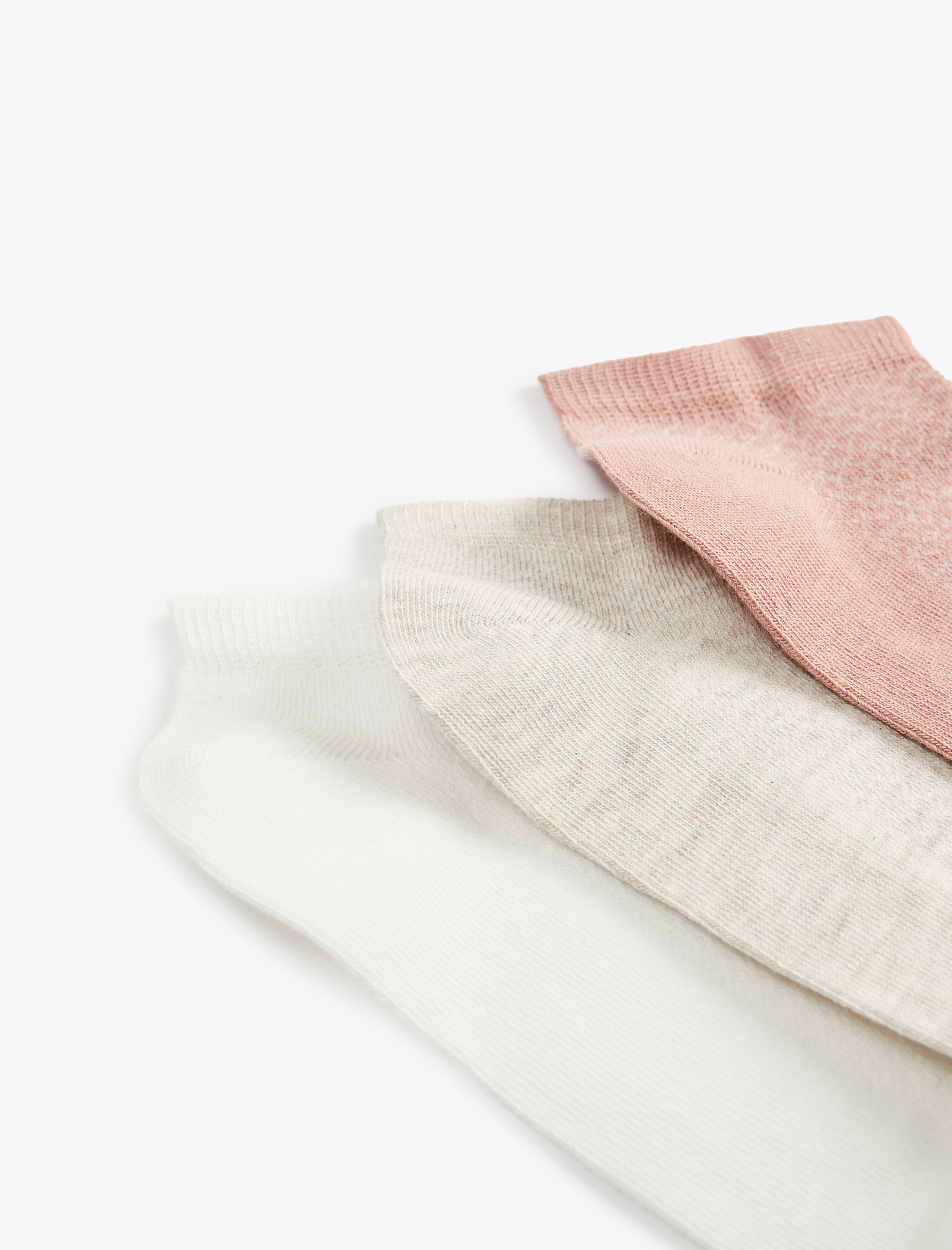  Kadın Pamuklu 3'lü Patik Çorap Seti