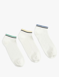 Çizgili 3'lü Patik Çorap Seti