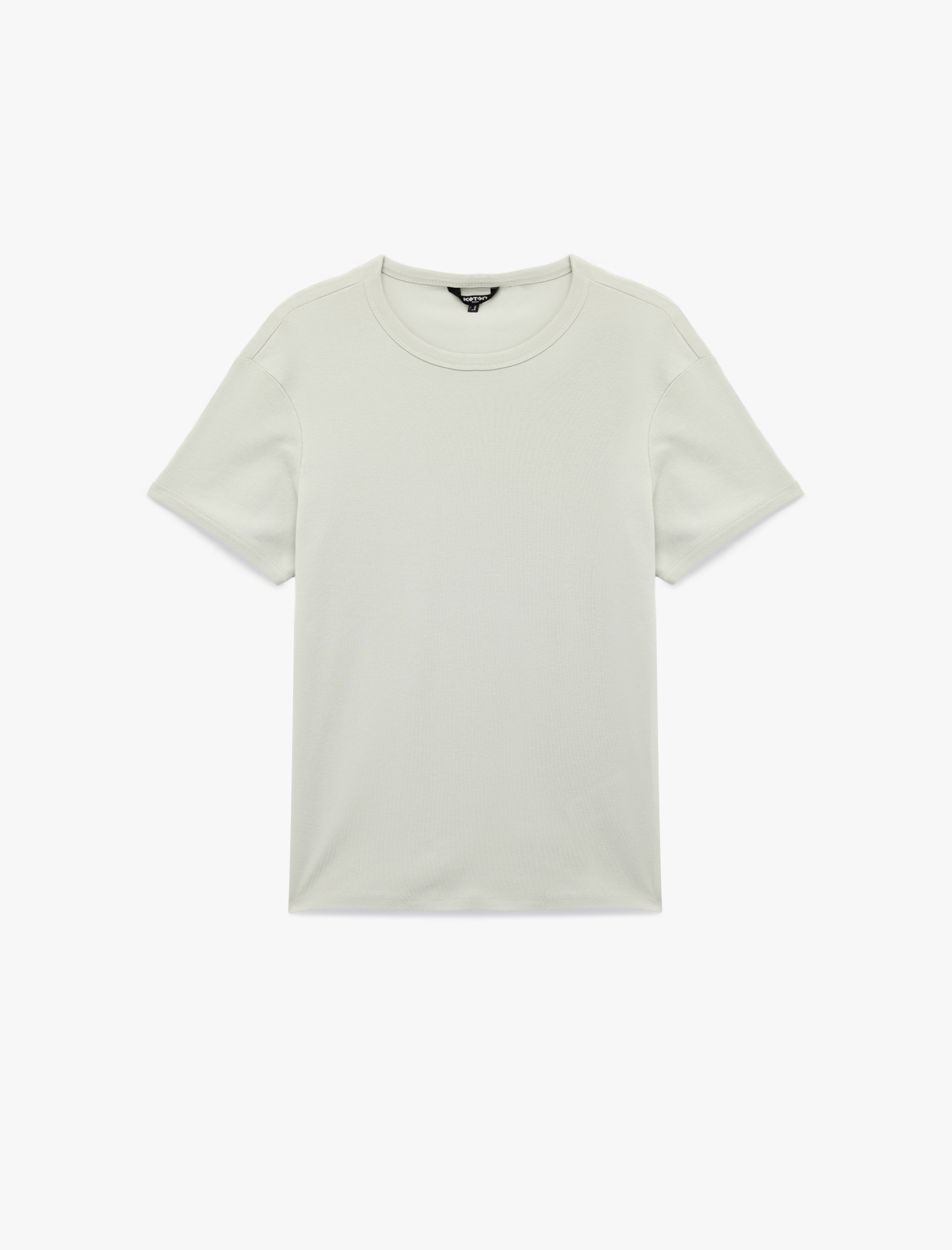   Kısa Kollu Bisiklet Yaka Pamuklu Slim Fit Tişört