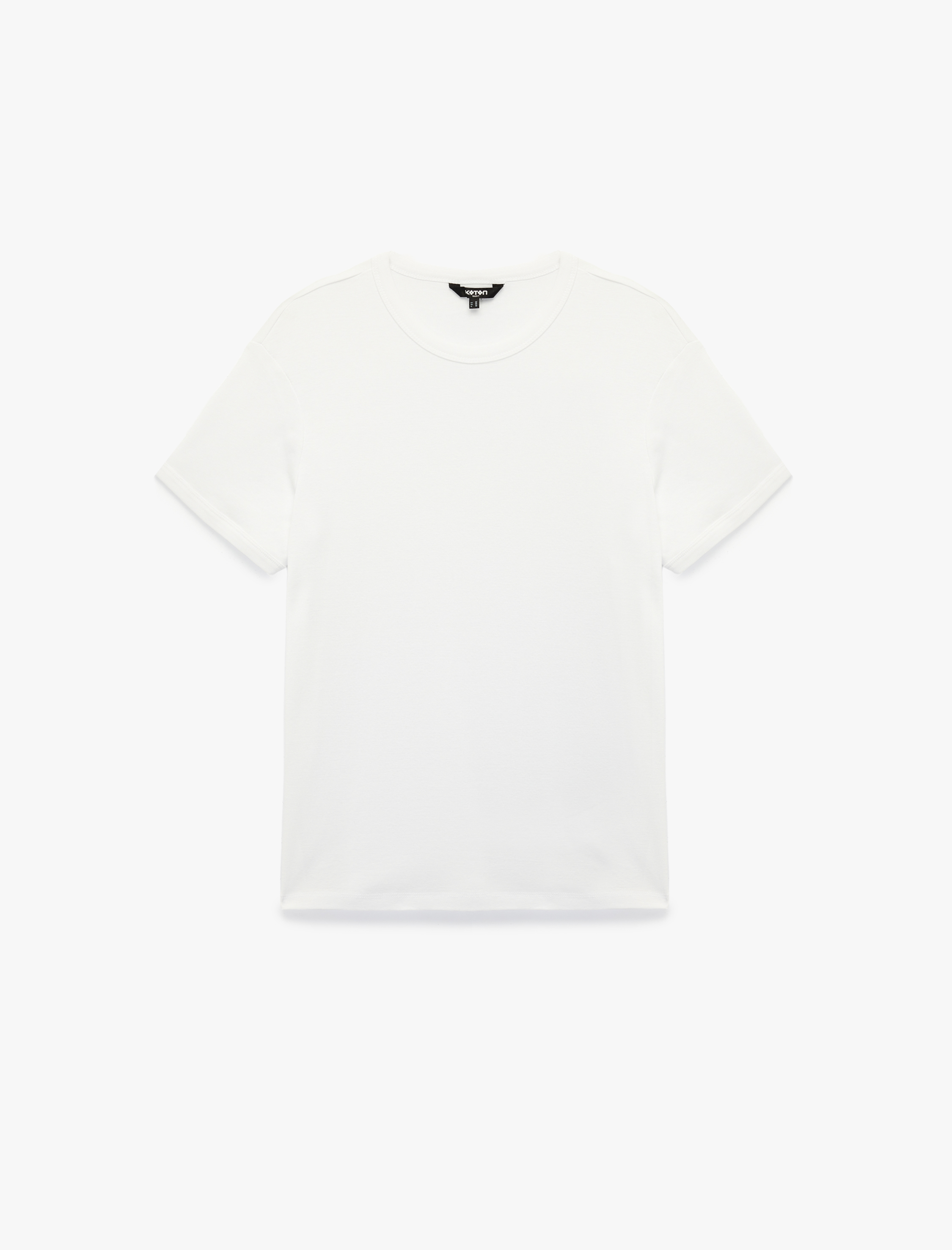   Kısa Kollu Bisiklet Yaka Pamuklu Slim Fit Tişört