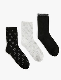 Yıldızlı 3'lü Soket Çorap Seti