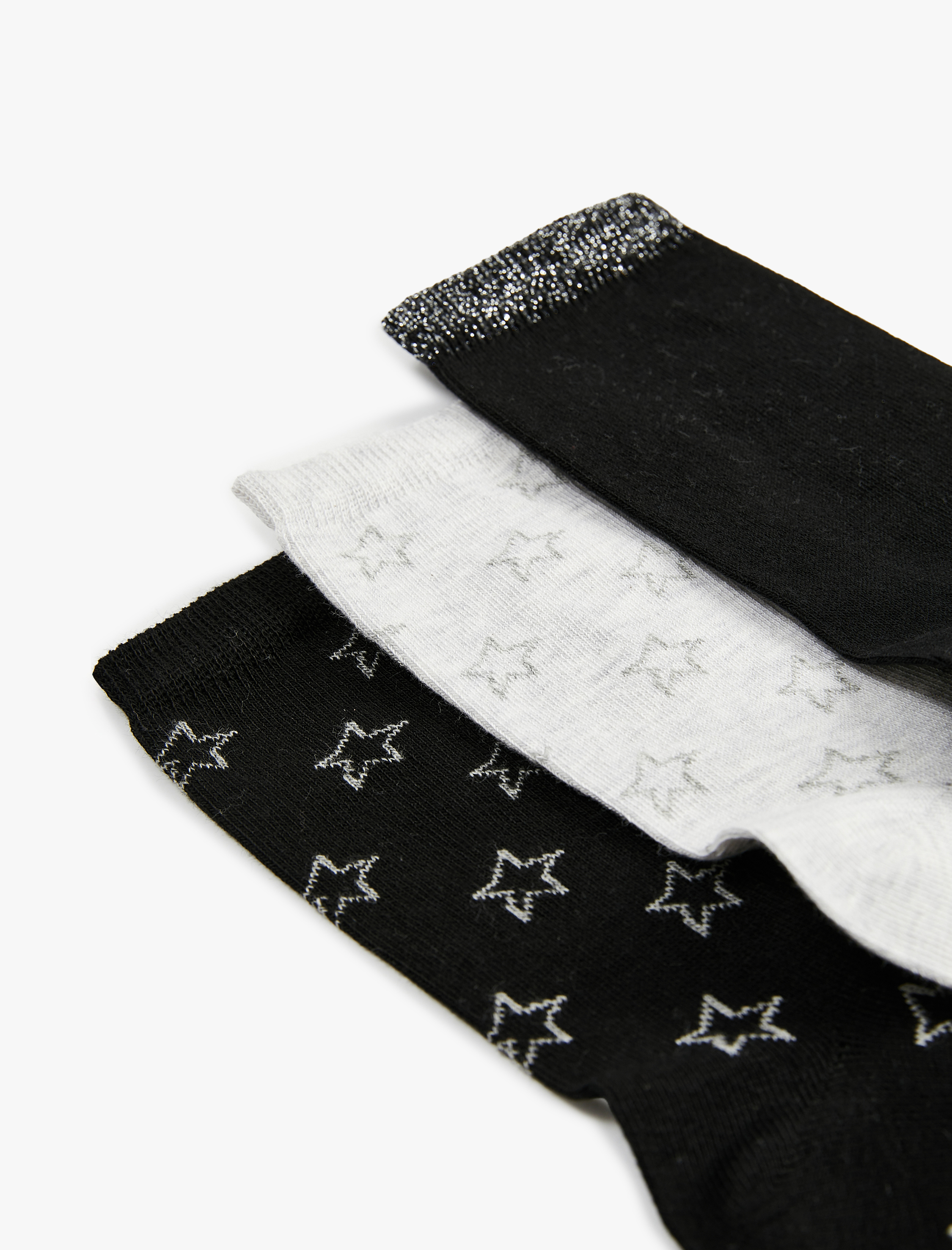 Kadın Yıldızlı 3'lü Soket Çorap Seti
