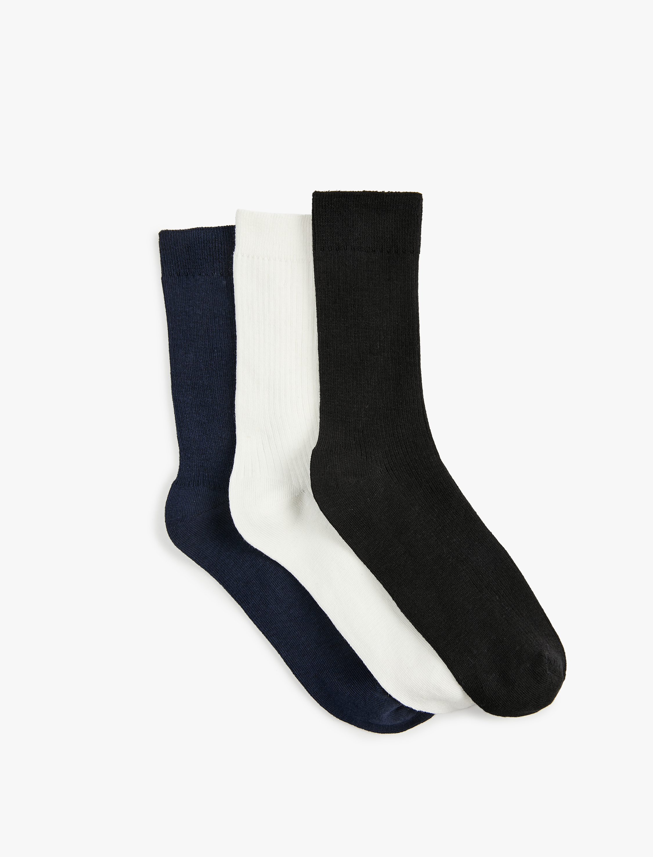  Kadın Pamuklu 3'lü Soket Çorap Seti