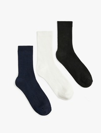 Pamuklu 3'lü Soket Çorap Seti