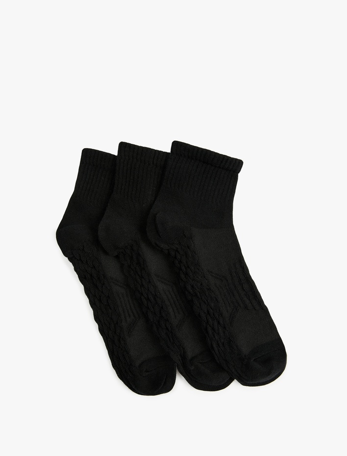 Kadın Dokulu 3'lü Soket Çorap Seti