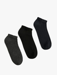 Basic Pamuklu 3'lü Patik Çorap Seti