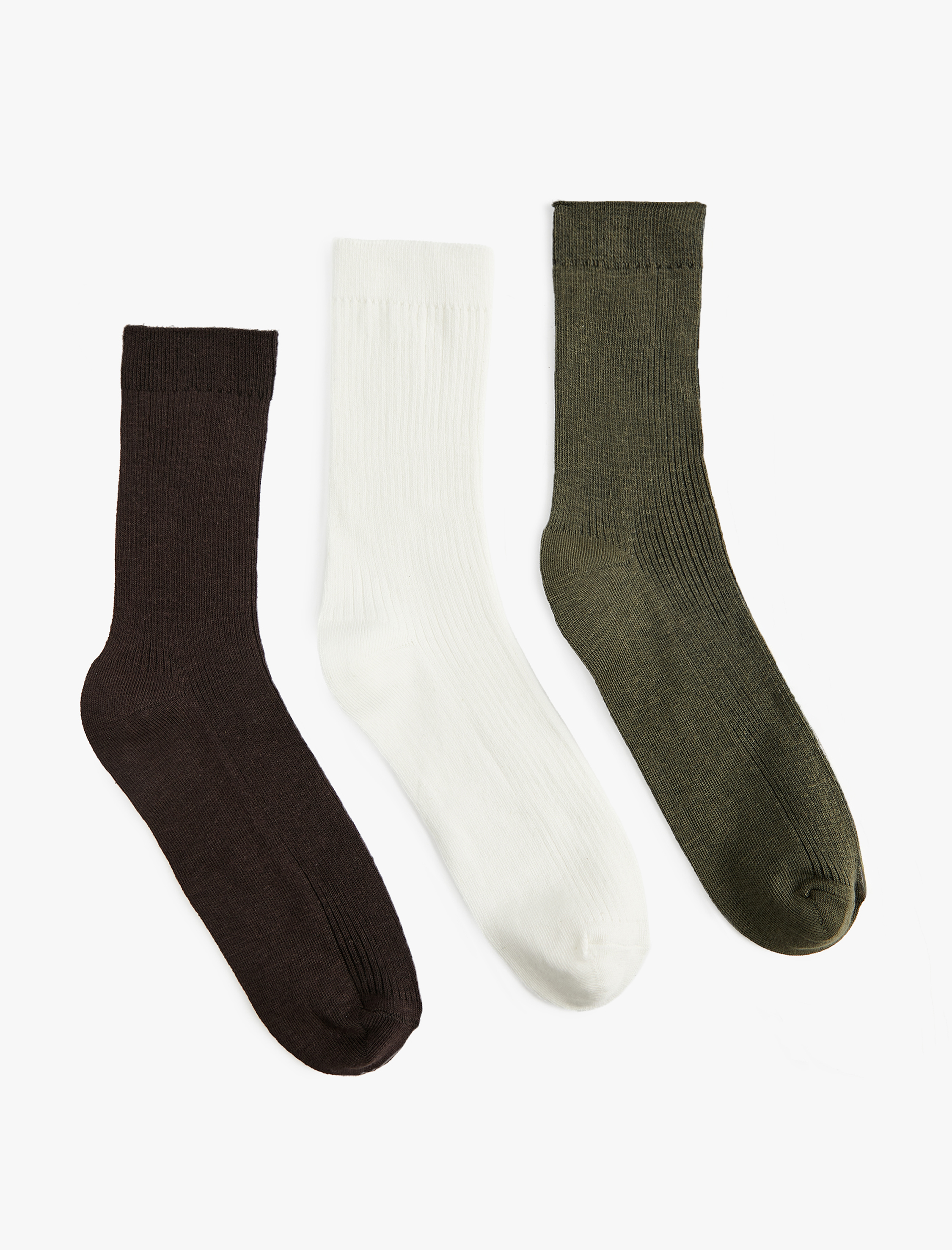 Kadın Pamuklu 3'lü Soket Çorap Seti