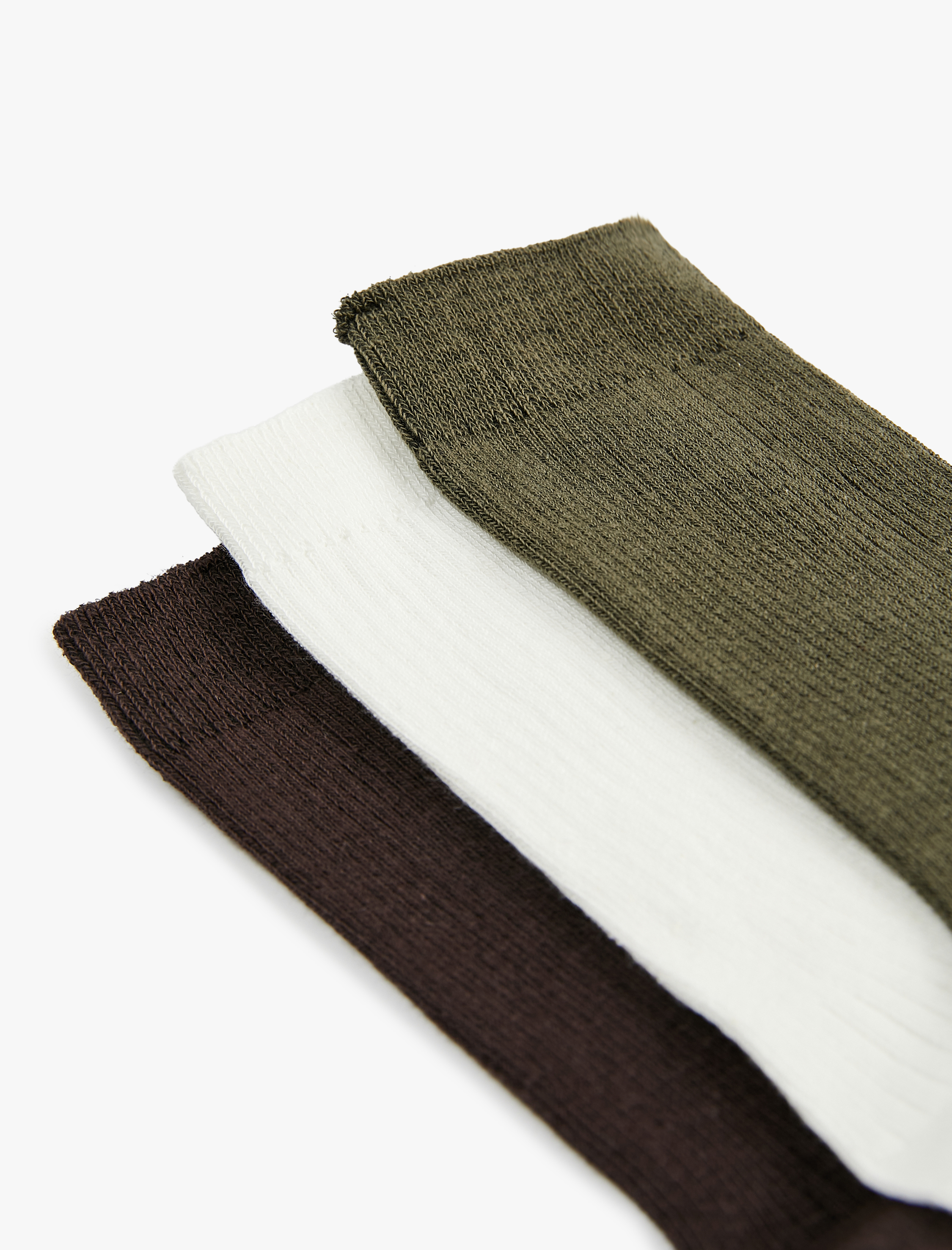  Kadın Pamuklu 3'lü Soket Çorap Seti