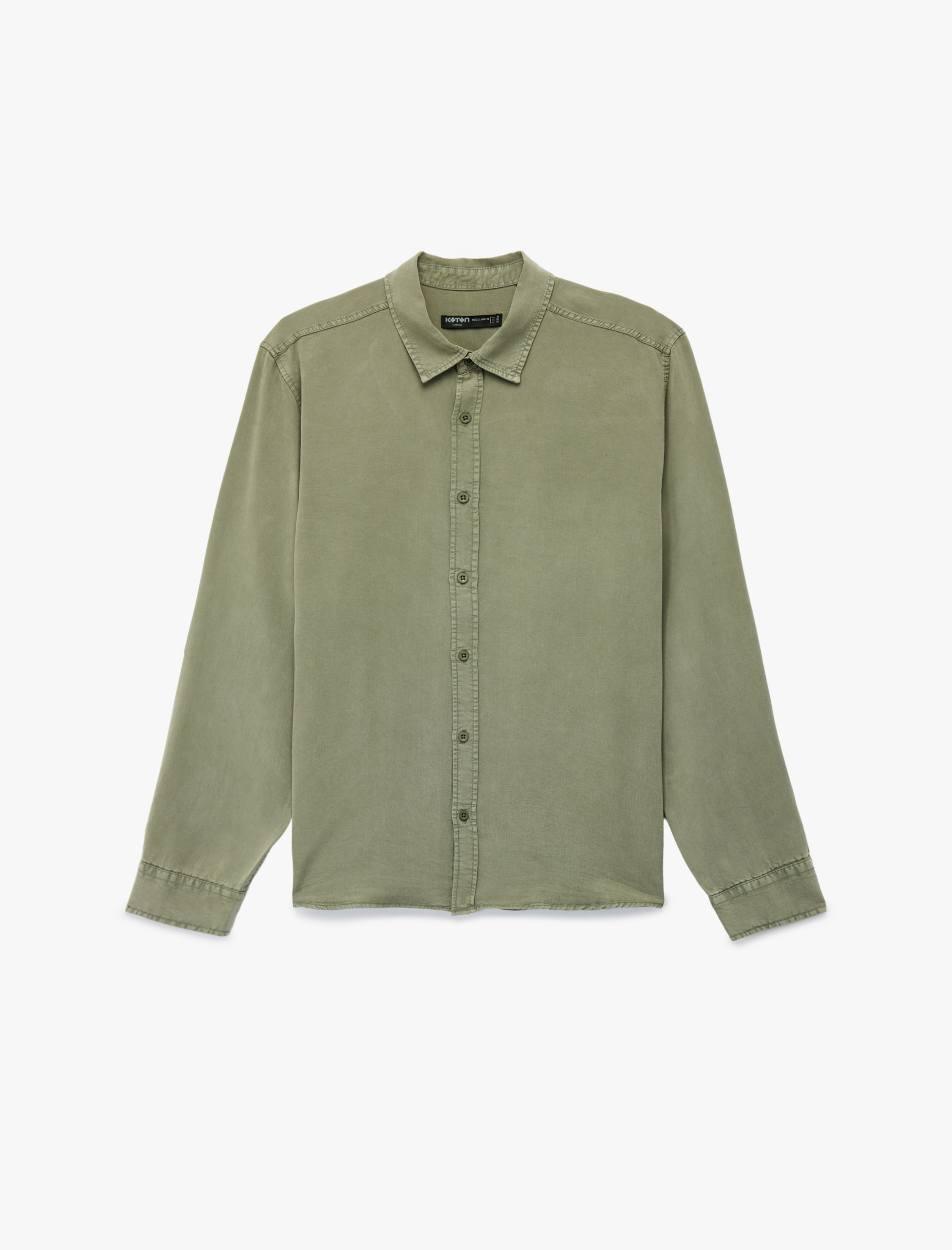   Regular Fit Uzun Kollu Düğmeli Klasik Yaka Gömlek