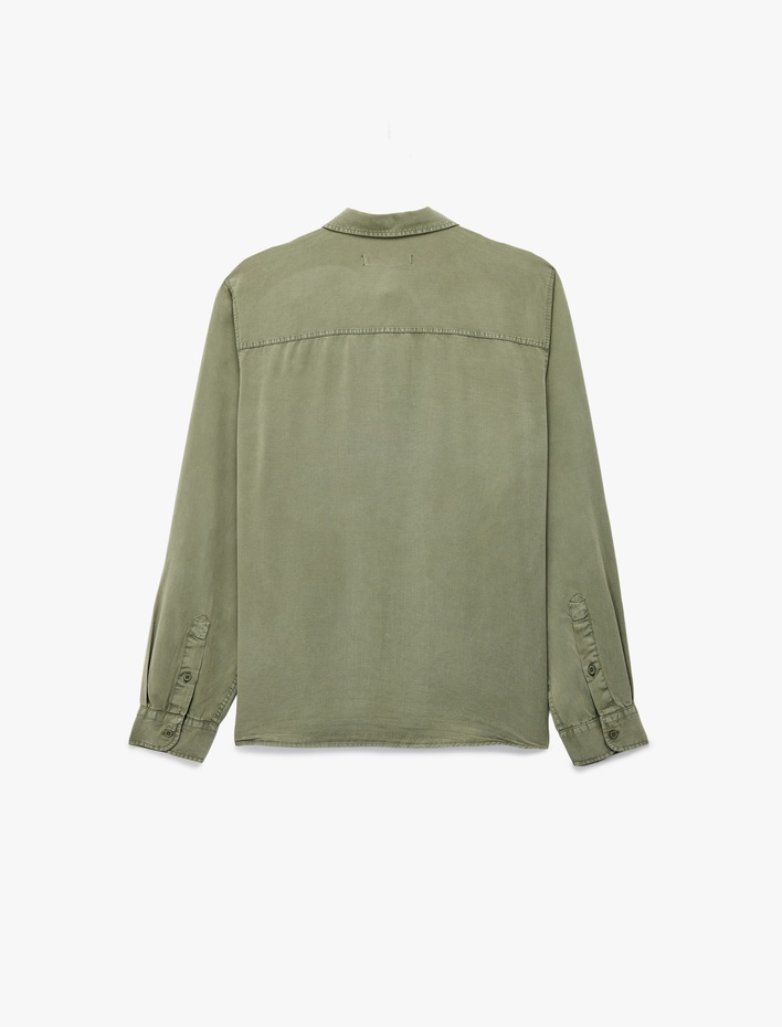  Regular Fit Uzun Kollu Düğmeli Klasik Yaka Gömlek