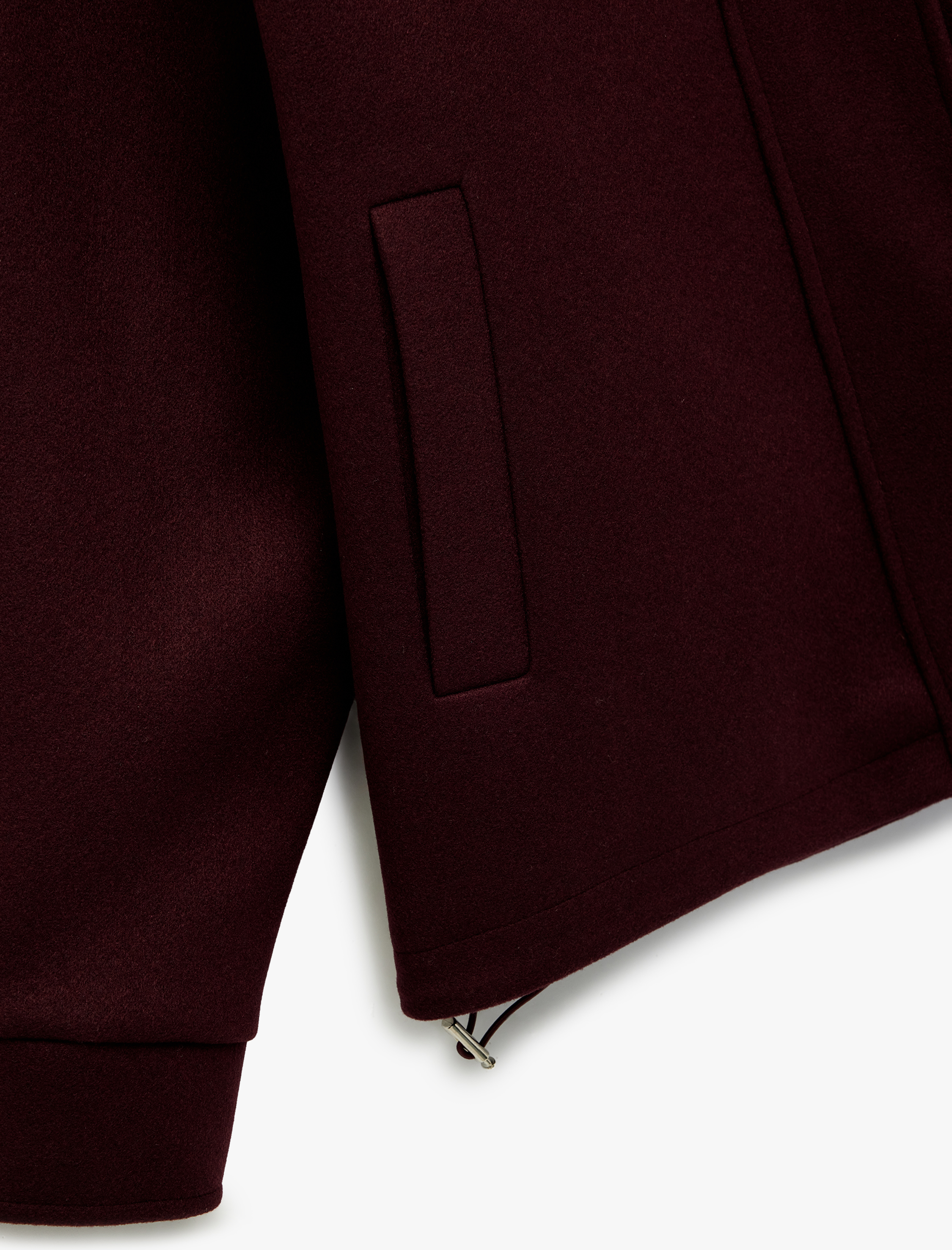   Koton X Melis Ağazat - Uzun Kollu Cepli Fermuarlı Dik Yaka Kaşe Mont