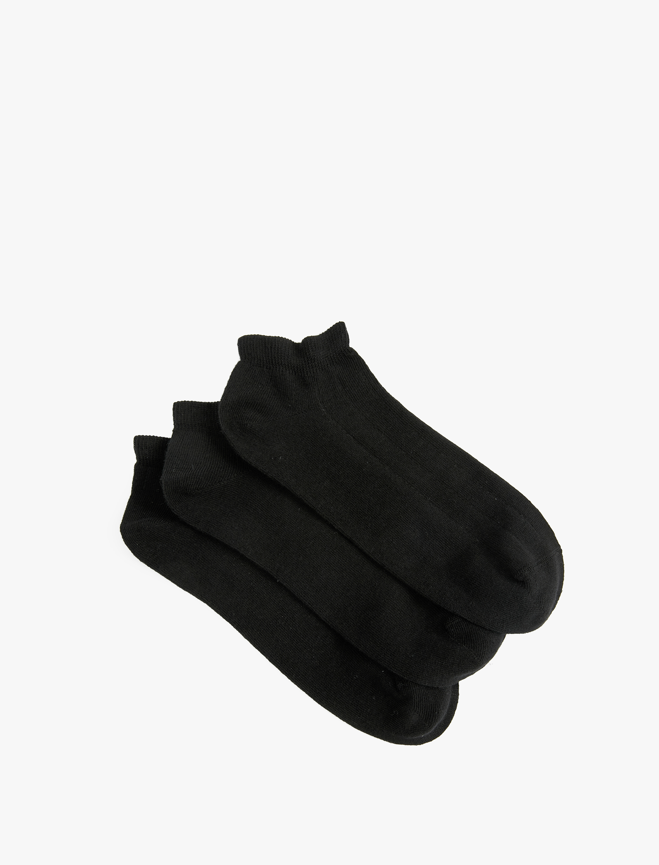  Erkek Basic Pamuklu 3'lü Patik Çorap Seti