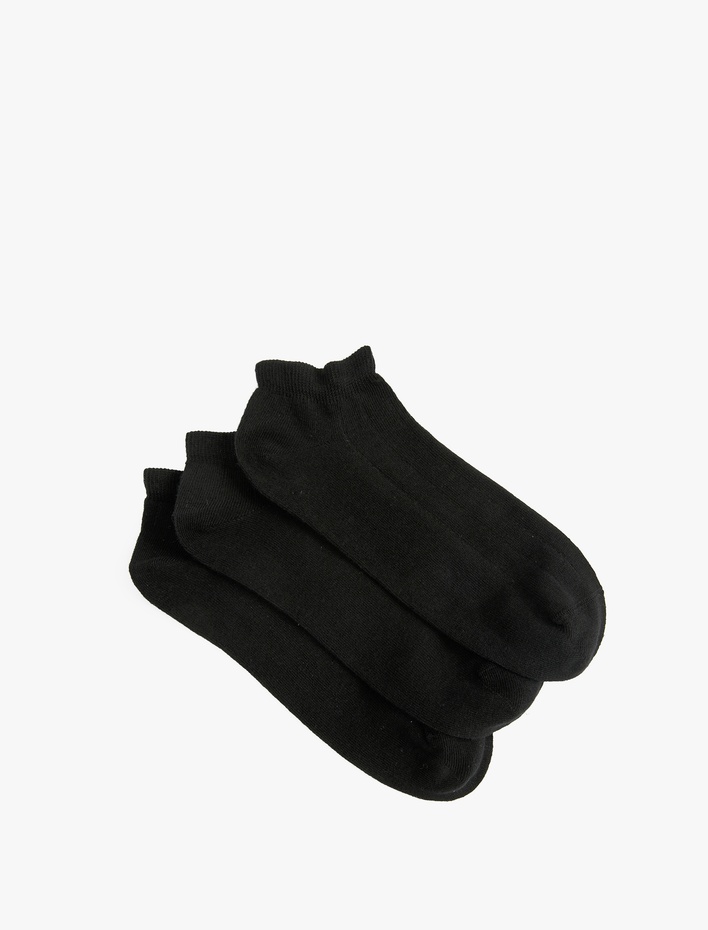 Erkek Basic Pamuklu 3'lü Patik Çorap Seti