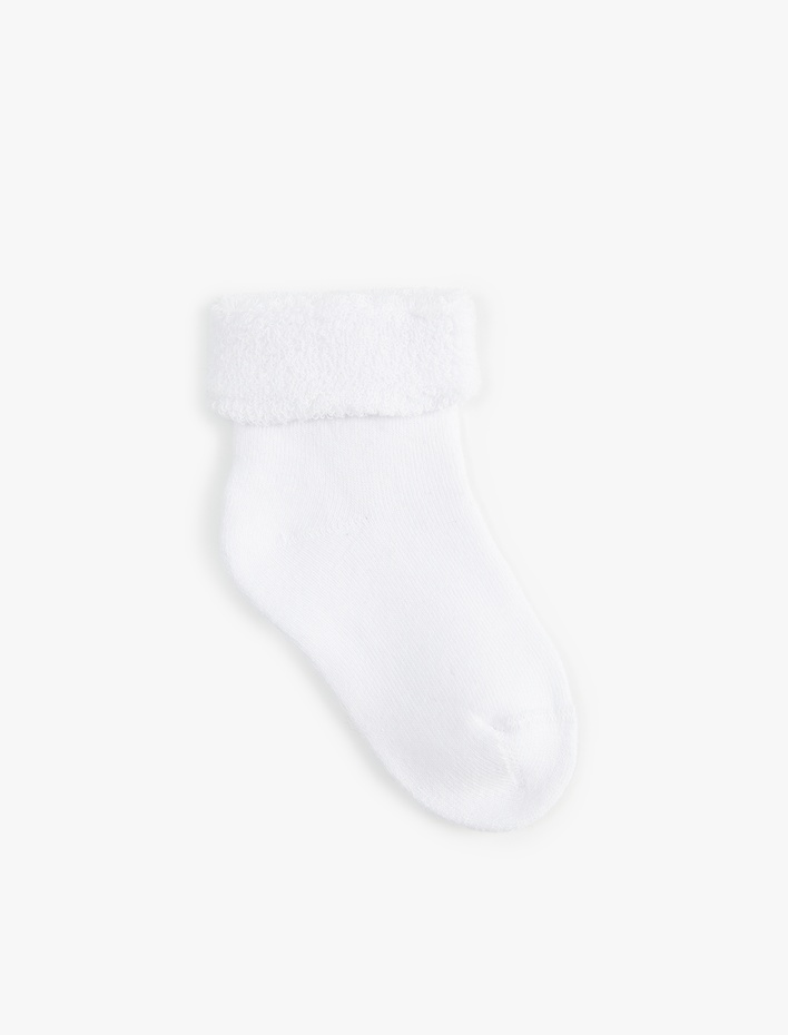 Kız Bebek Pamuklu 3'lü Havlu Çorap Seti