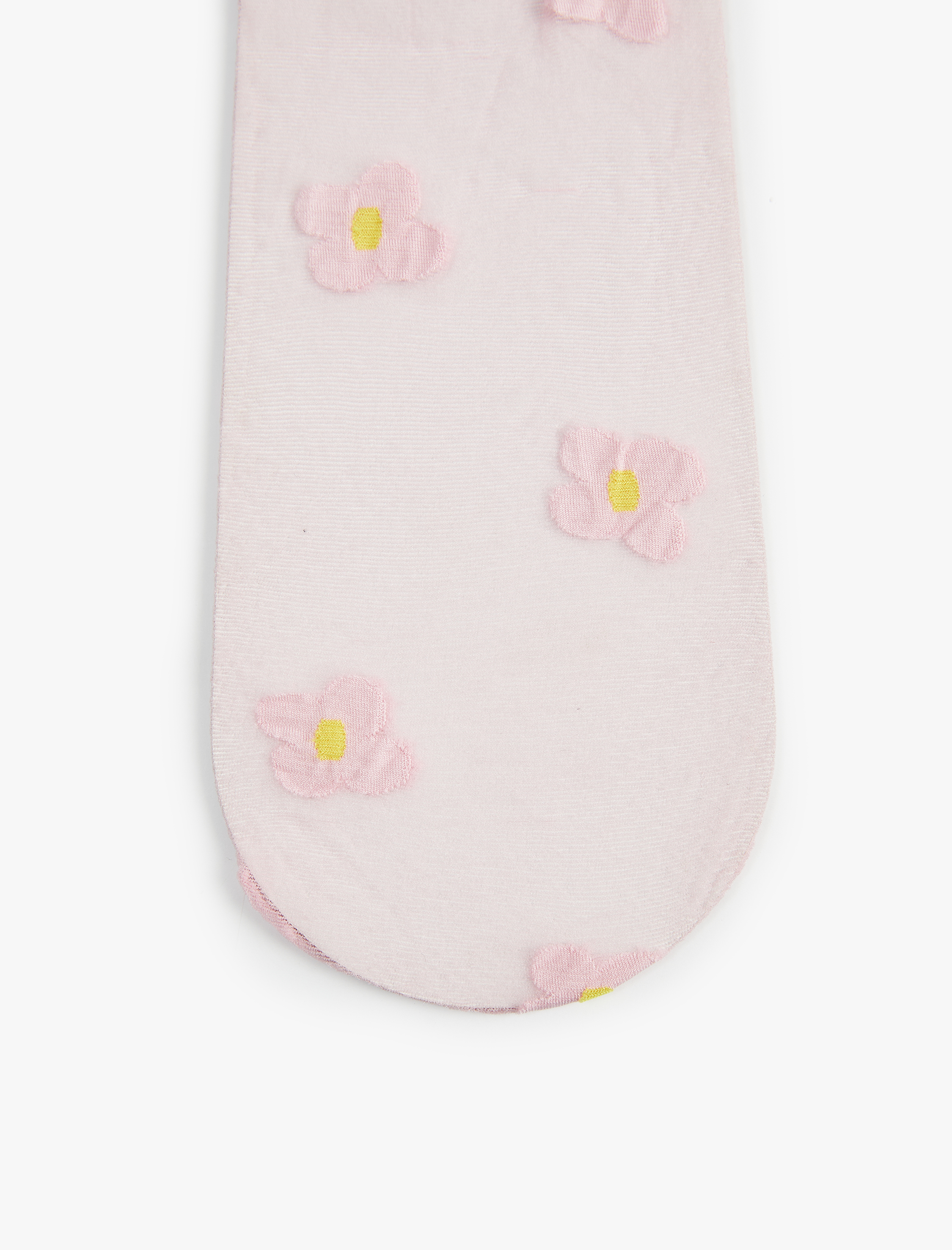  Kadın 15 Den Çiçek Desenli Soket Çorap