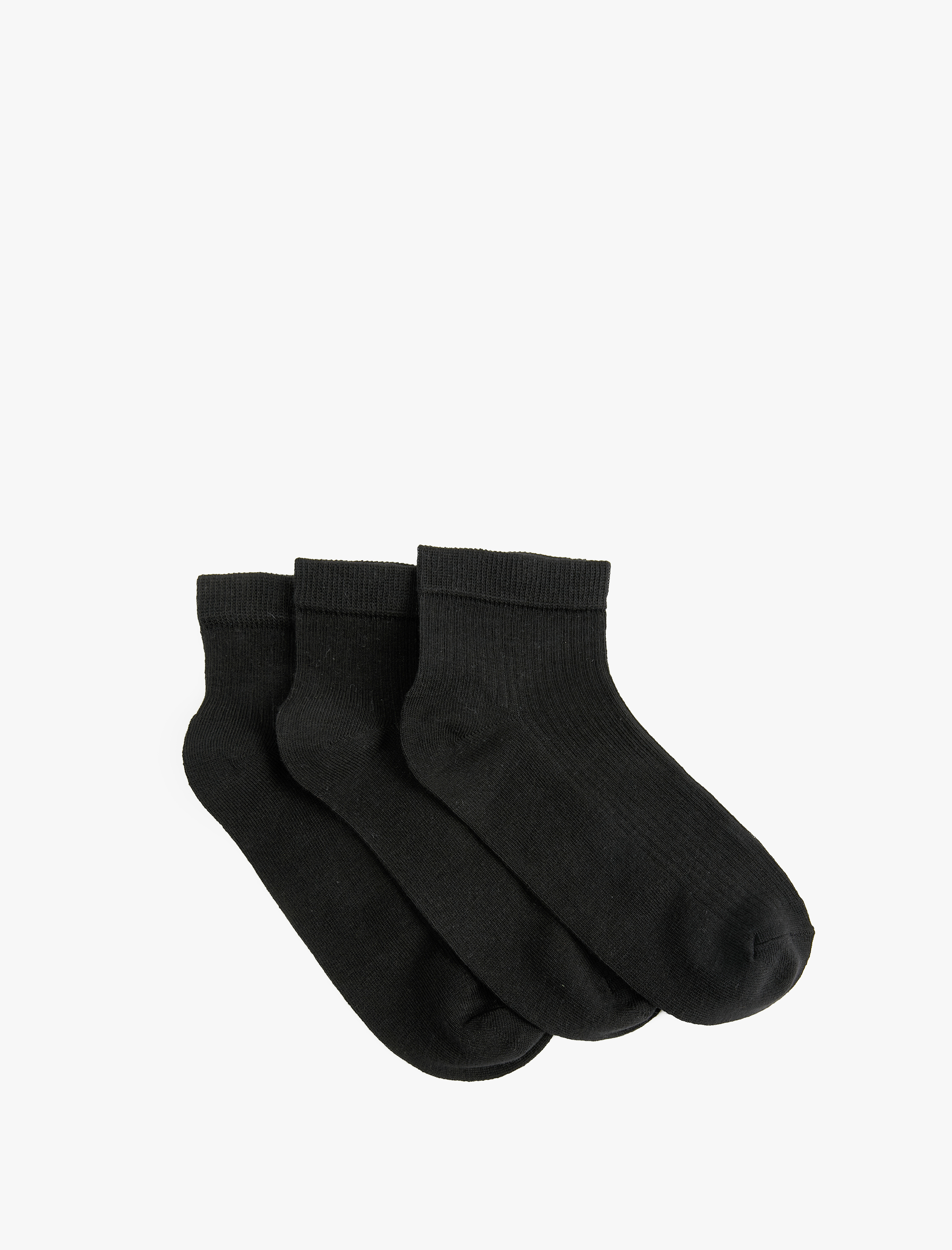  Kadın Pamuklu 3'lü Patik Çorap Seti