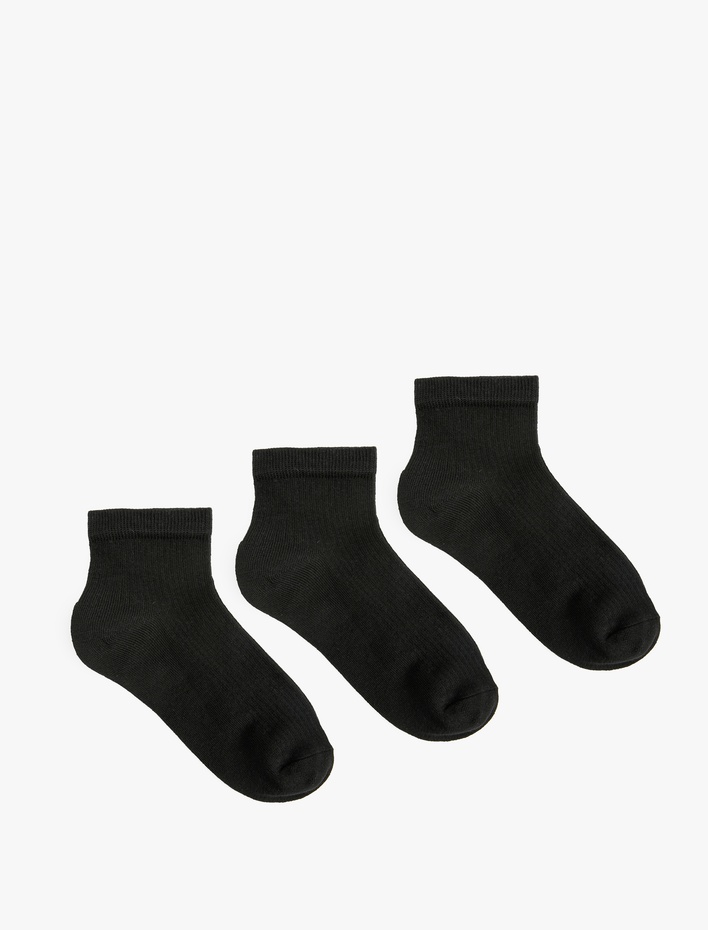 Kadın Pamuklu 3'lü Patik Çorap Seti