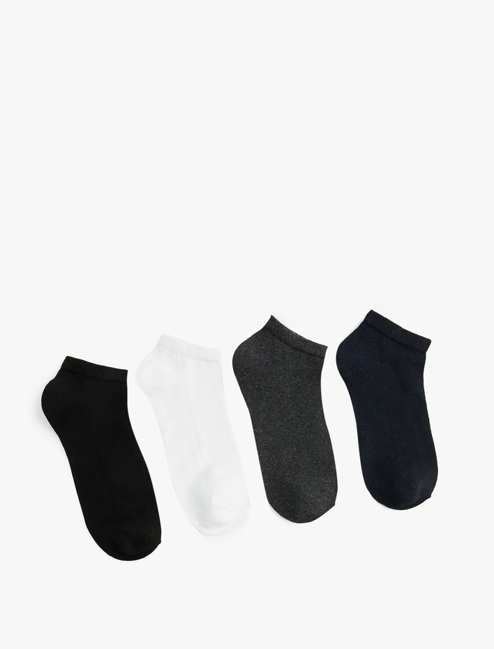 Erkek Basic 4'lü Patik Çorap Seti