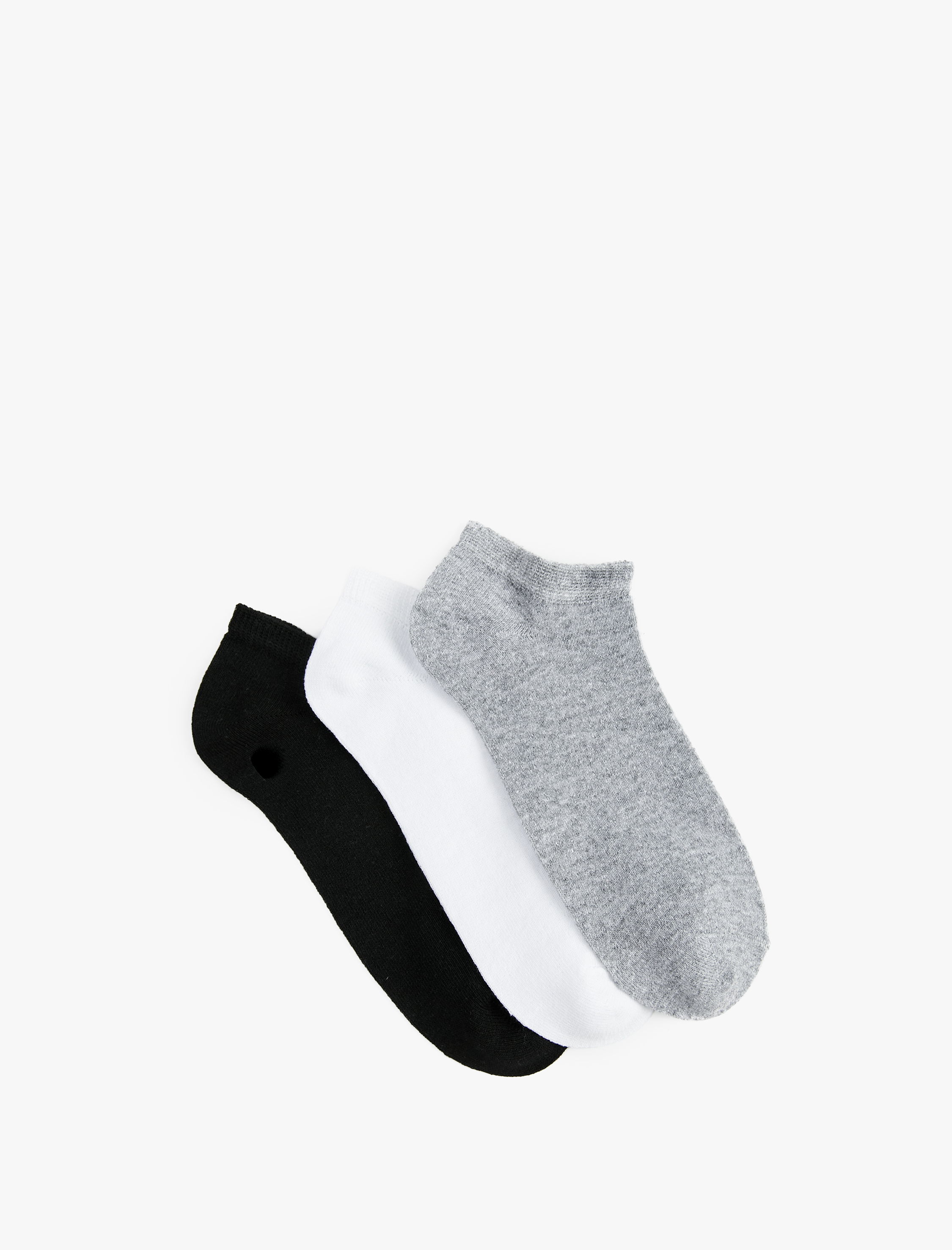  Erkek Basic 3'lü Patik Çorap Seti