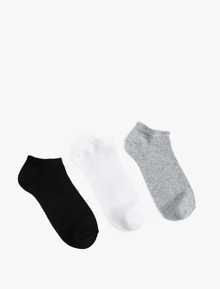 Erkek Basic 3'lü Patik Çorap Seti