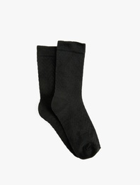 Pamuklu Dokulu Soket Çorap