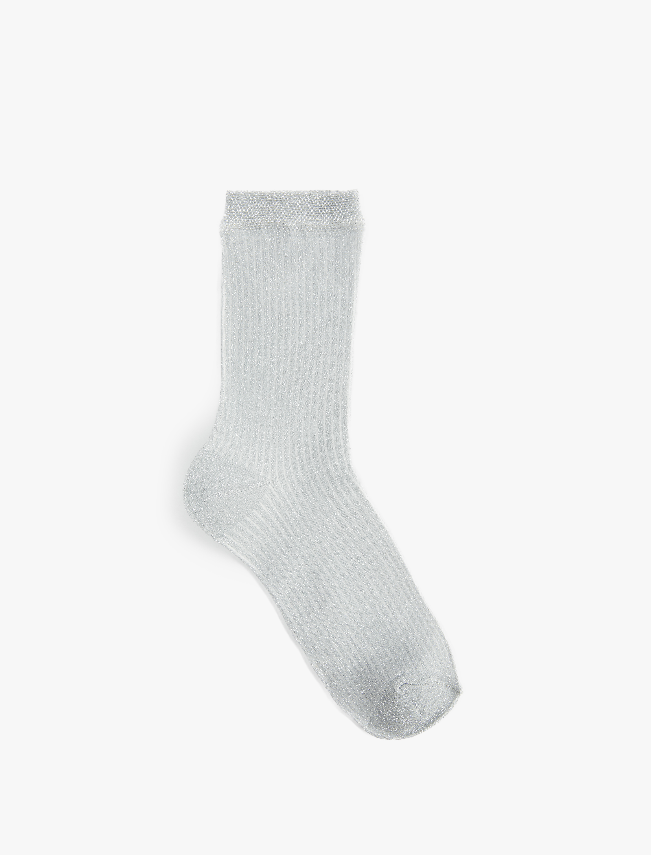  Kadın Metalik Detaylı Soket Çorap