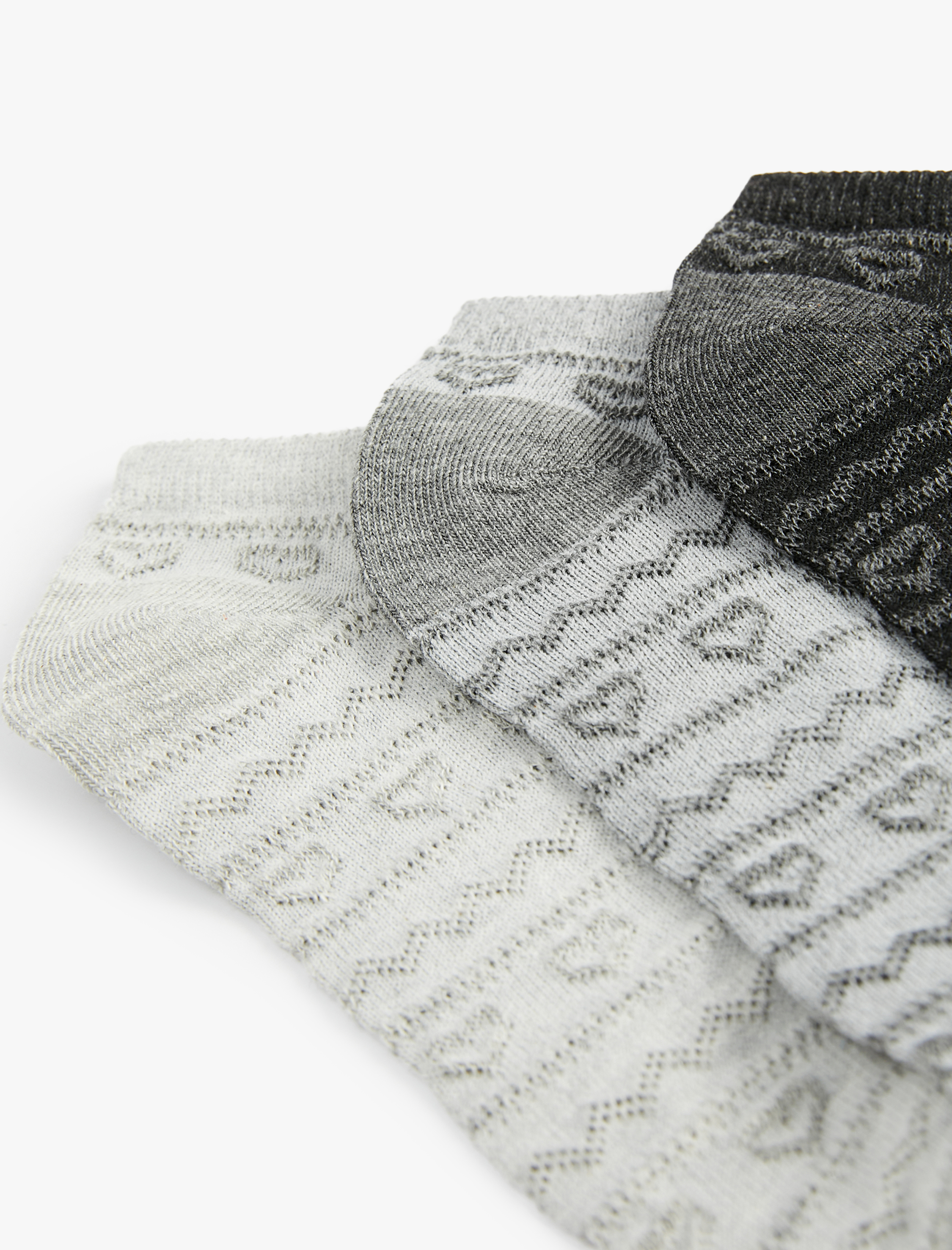  Kadın Kalpli 3'lü Patik Çorap Seti