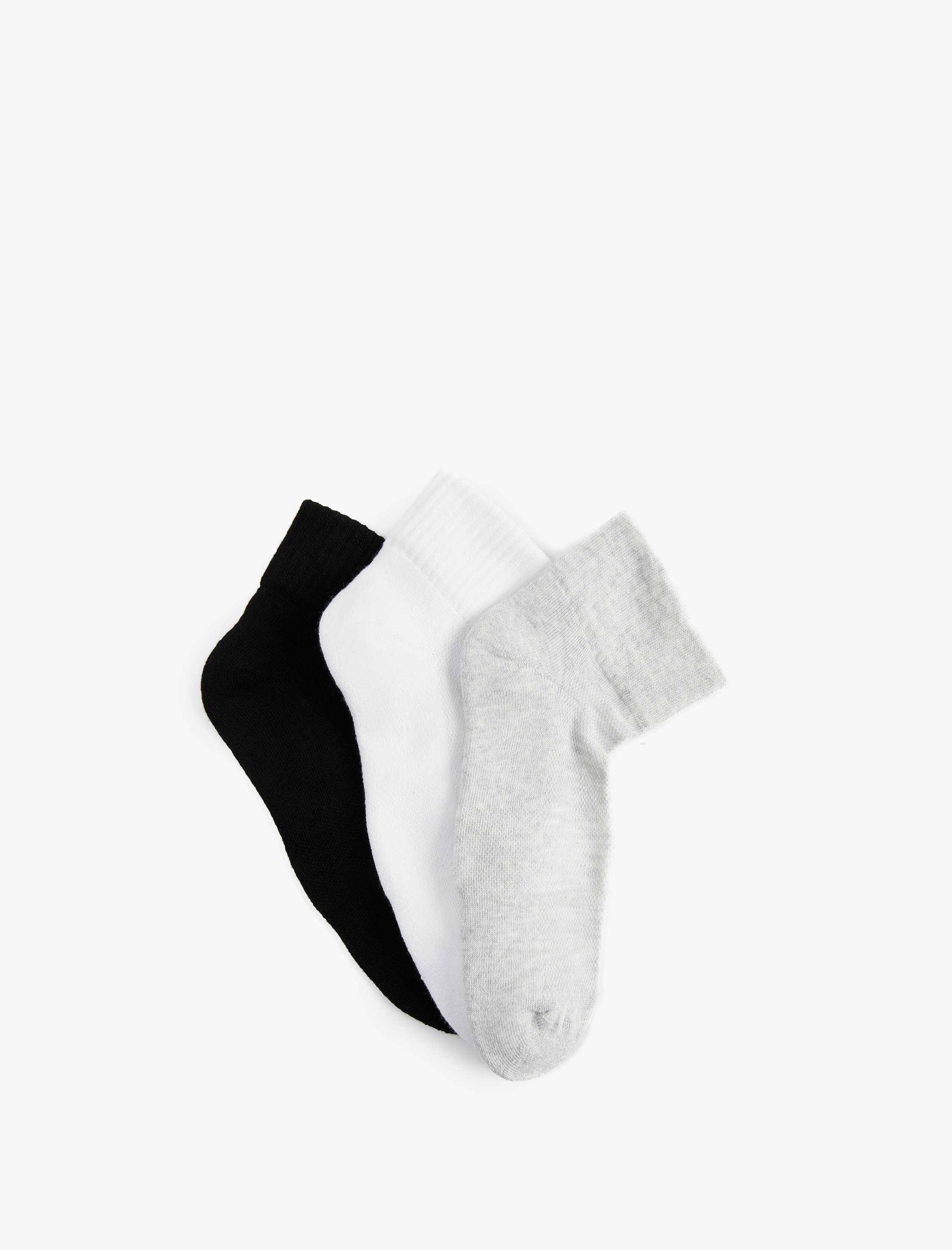  Erkek Pamuklu 3'lü Havlu Patik Çorap Seti