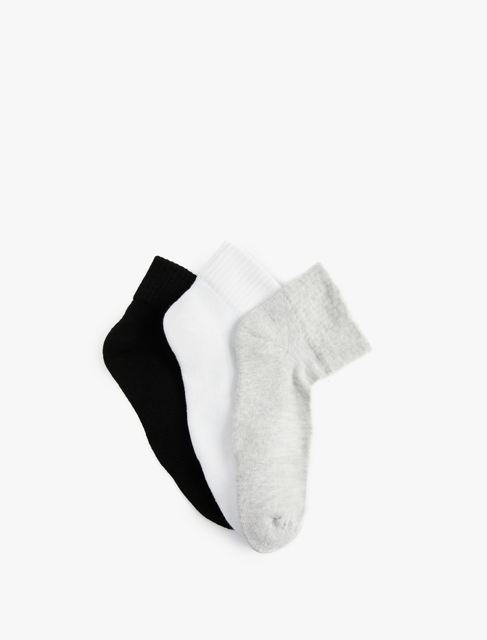 Erkek Pamuklu 3'lü Havlu Patik Çorap Seti