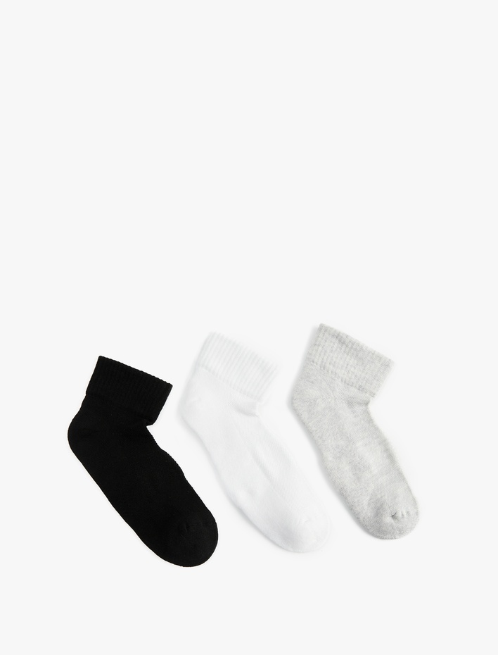 Erkek Pamuklu 3'lü Havlu Patik Çorap Seti