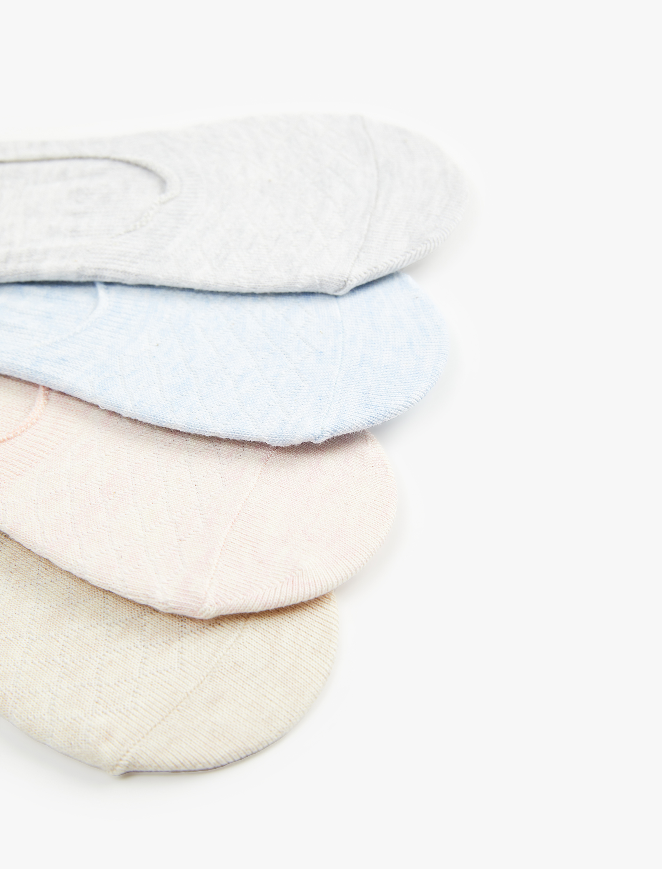  Kadın Çok Renkli 4'lü Babet Çorap Seti