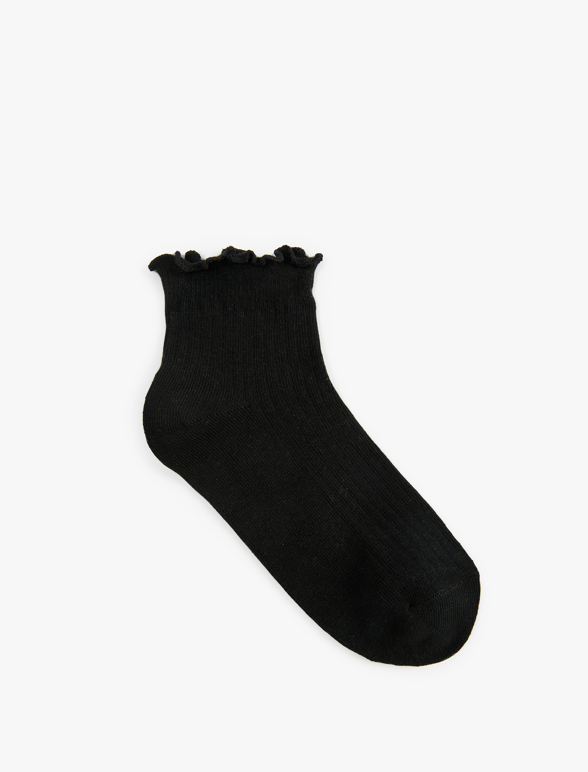  Kadın Fırfırlı 3'lü Patik Çorap Seti