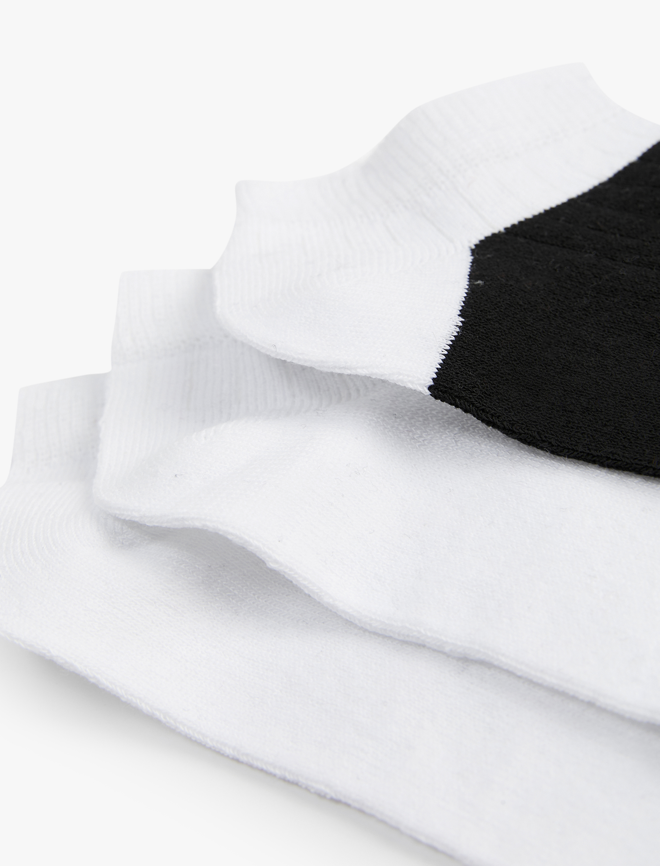  Erkek Renk Bloklu 3'lü Patik Çorap Seti