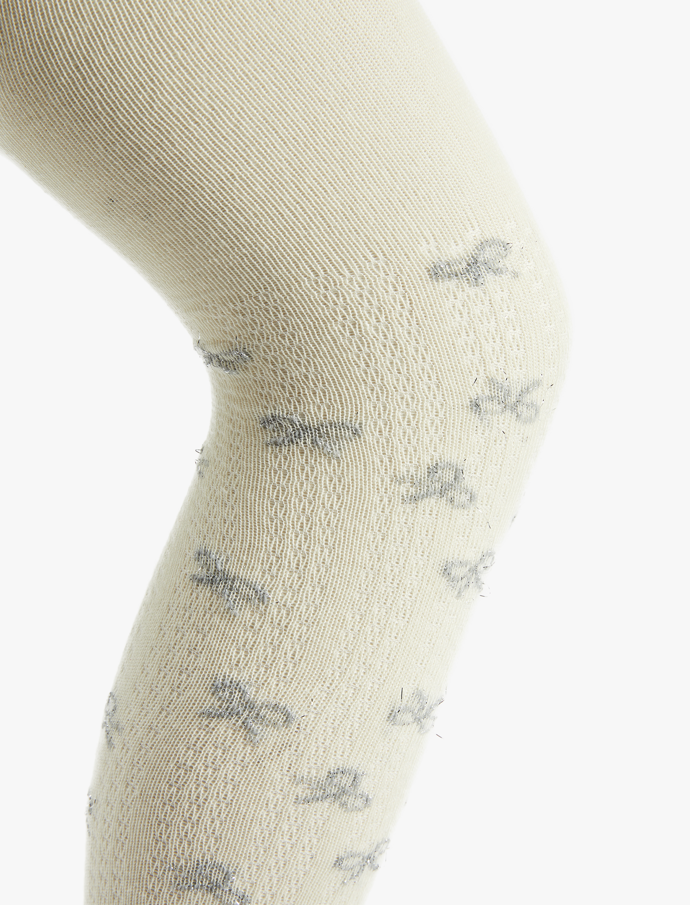  Kız Çocuk Pamuk Karışımlı Fiyonk Desenli Külotlu Çorap