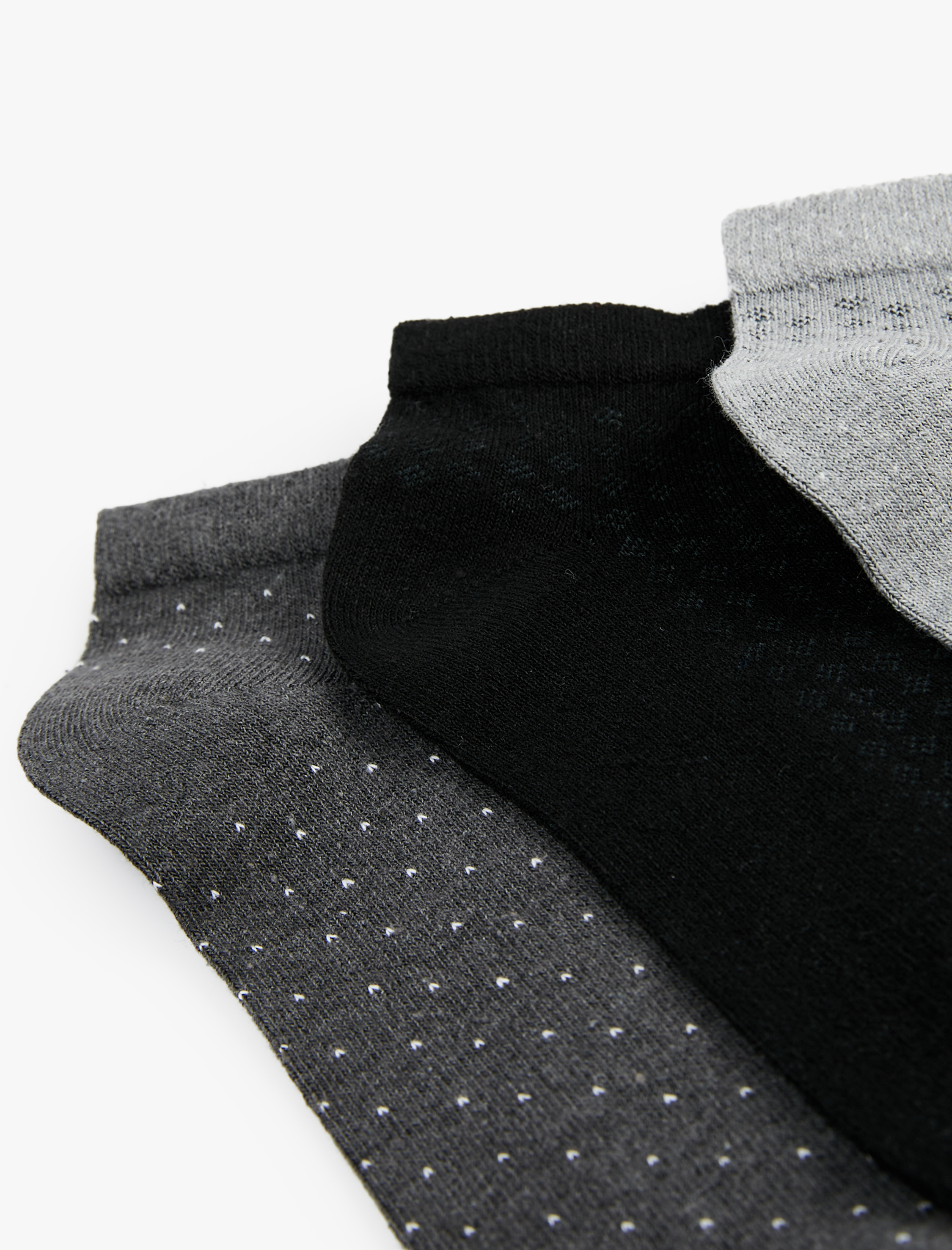  Erkek Desenli 3'lü Patik Çorap Seti